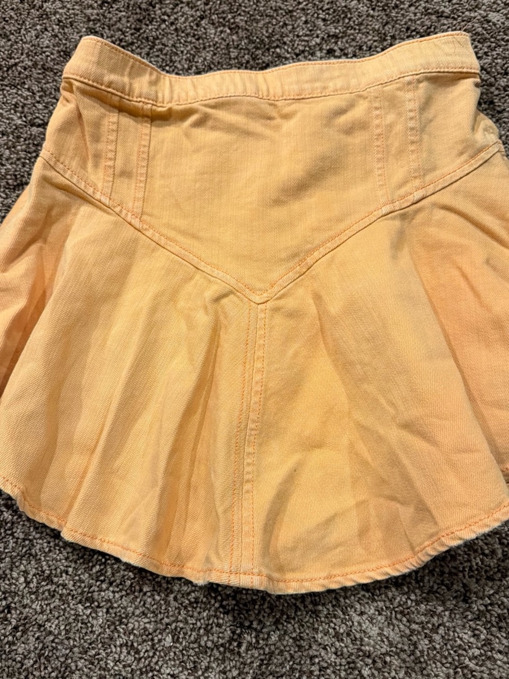 aerie Peach Flared Mini Skirt